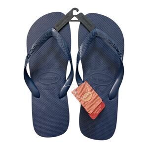 Havaianas Unisex Top Flip Flop Sandal Blue Women's Size 11/12 Men's Size 9/10